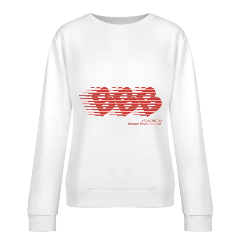 Verzerrte Herzen und Spruch Damen Pullover Sweatshirt