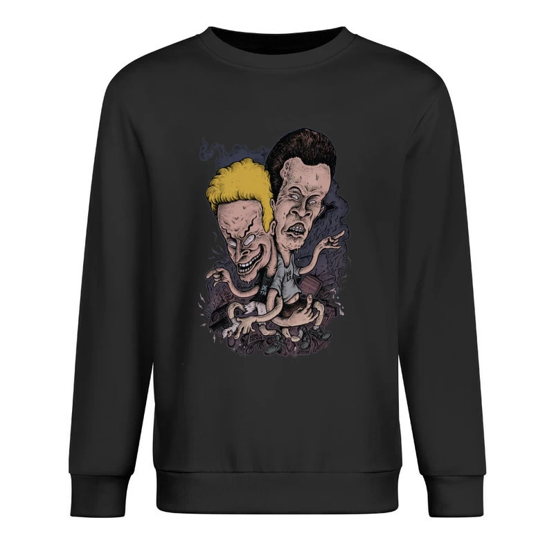 Beavis and Butt-Head Cartoon Art Male Pullover Sweatshirt