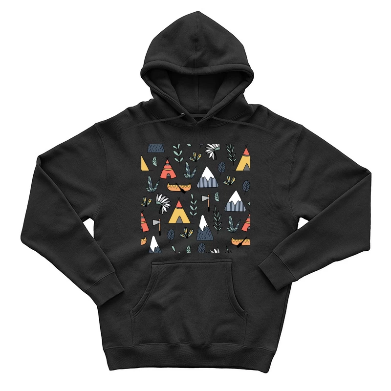 Motifs de camping et nature Homme Sweat à capuche