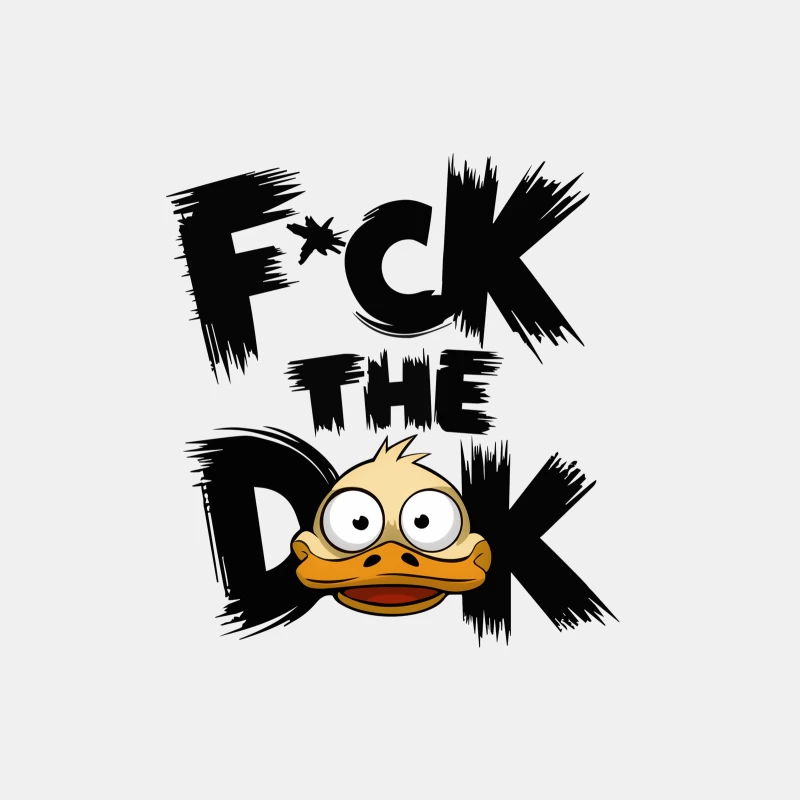 Angry Cartoon Duck Male Tank Top