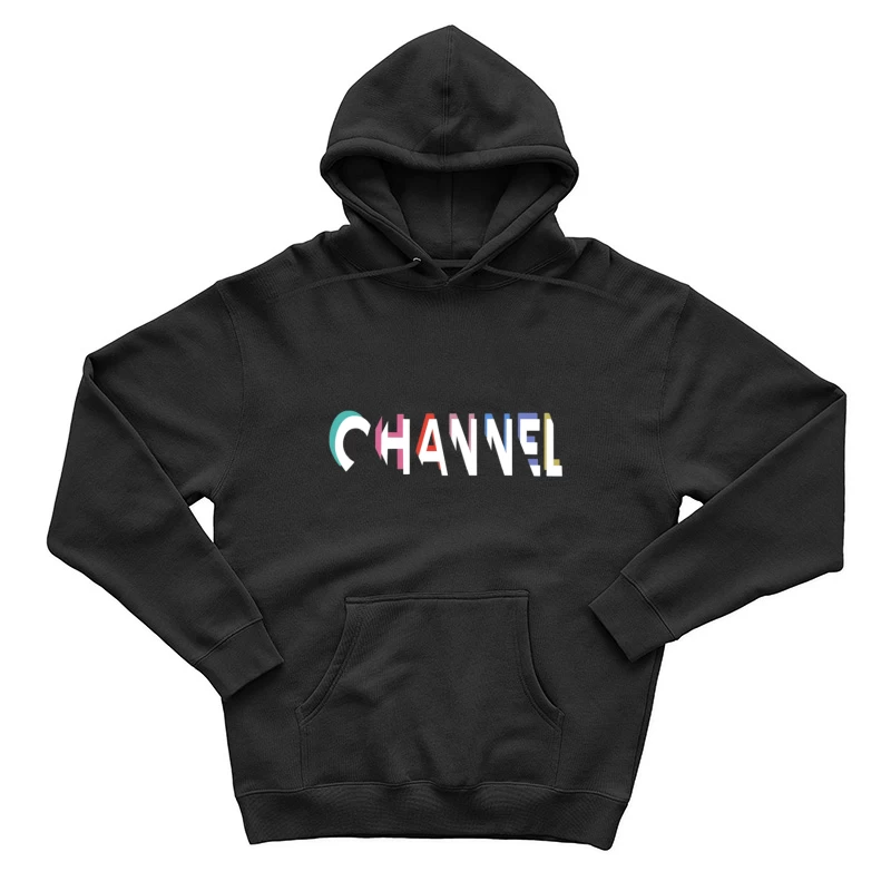 Bunter Kanal-Text Herren Pullover Hoodie