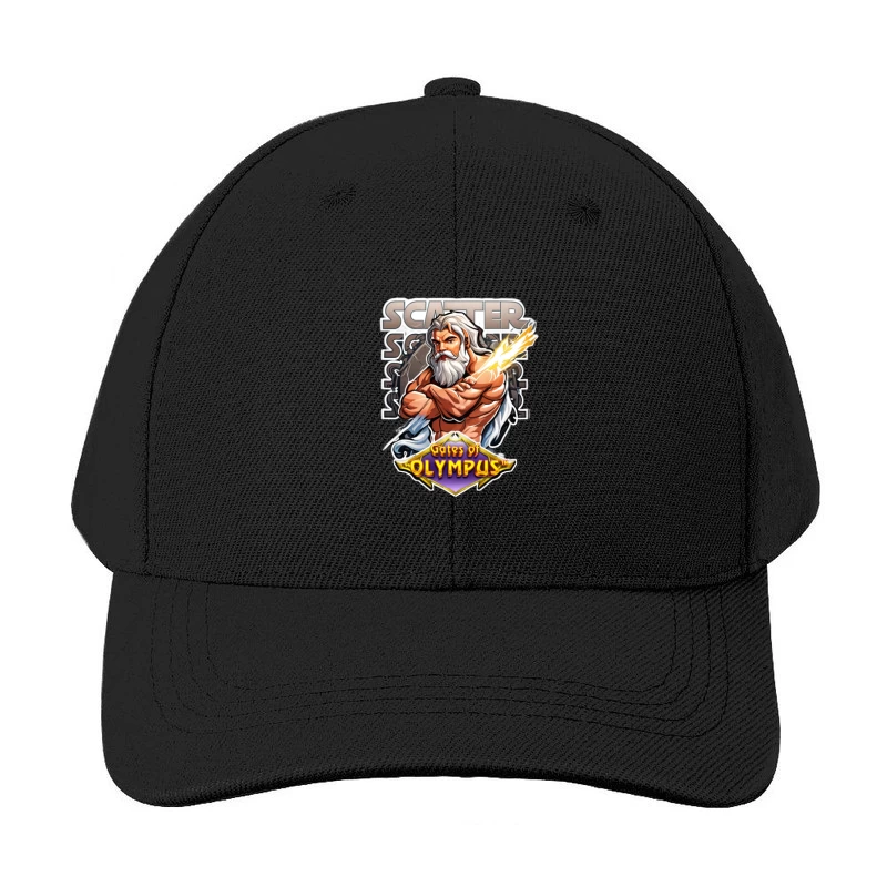 Gates of Olympus Slot Game Scatter Symbol Featuring Zeus Baseball Cap