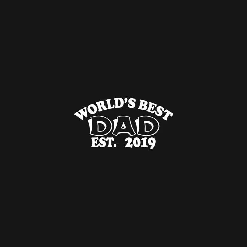 Meilleur Papa du Monde depuis 2019 Homme Manches Longues T-Shirt