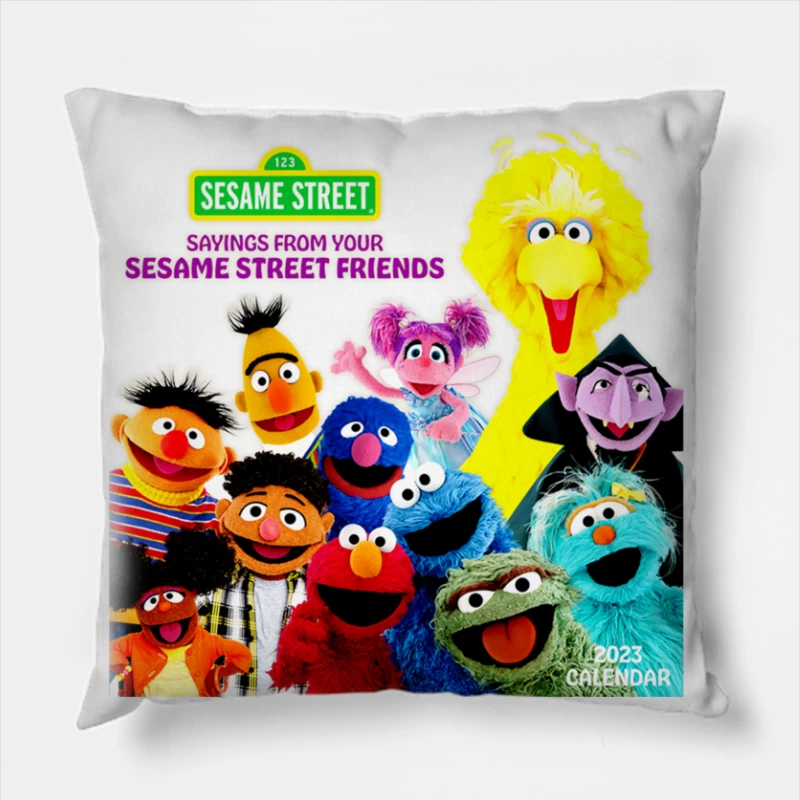 5 SESAME STREET Throw Pillow