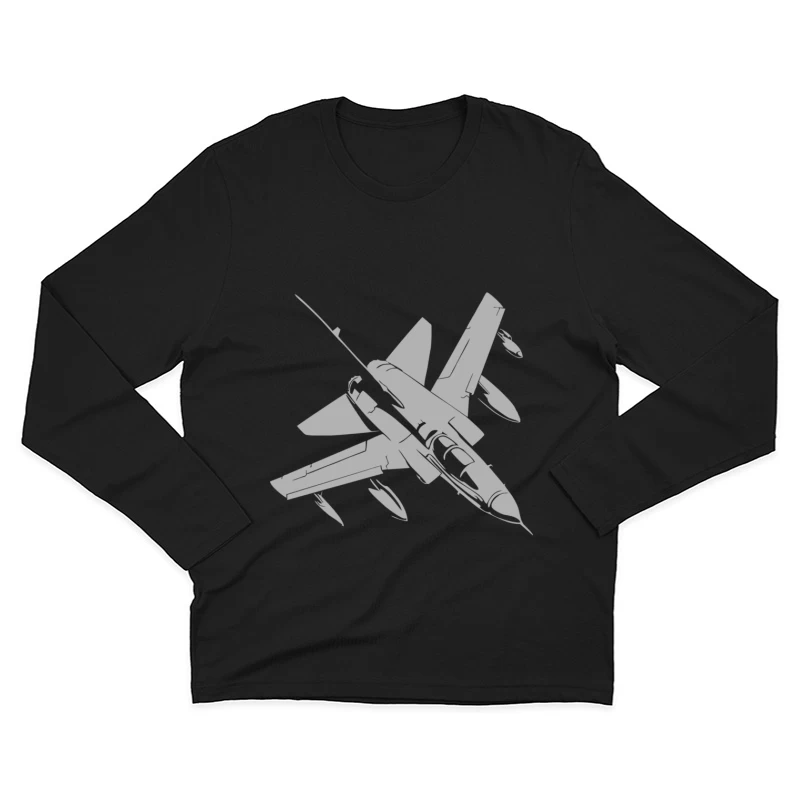 Tornado Bundeswehr Aircraft Airplane Bomber Nato Jet Male Long Sleeve T-Shirt