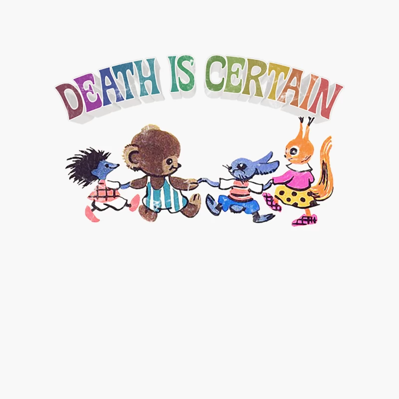 Death Is Certain - Nihilist Design Cotton Tote Bag