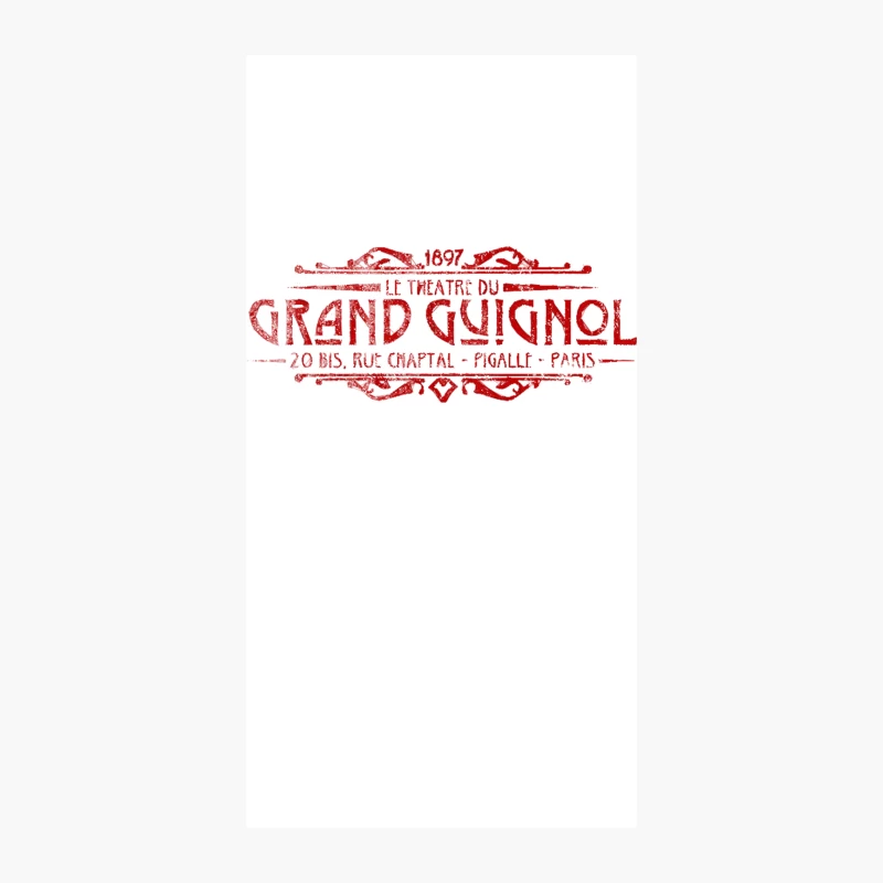 Grand Guignol, distressed iPhone Case