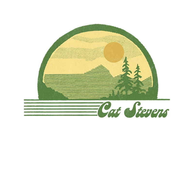 Cat Stevens  Retro Style Country Fan Design Tapestry