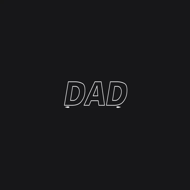 Texte simple DAD en gras Homme Sweat à capuche