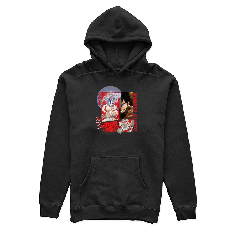 Luffy Illustration aus One Piece Damen Pullover Hoodie