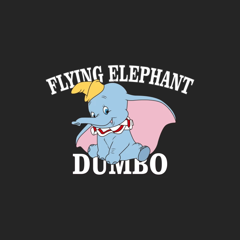 Fliegender Elefant Dumbo Illustration Damen Pullover Sweatshirt