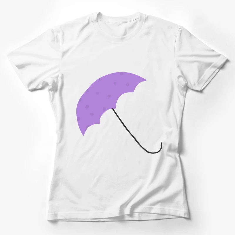Ombrelle violette avec motifs Femme T-Shirt