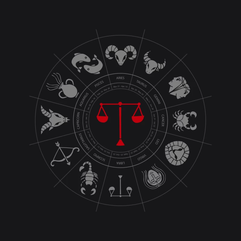 Libra Zodiac Male Pullover Hoodie