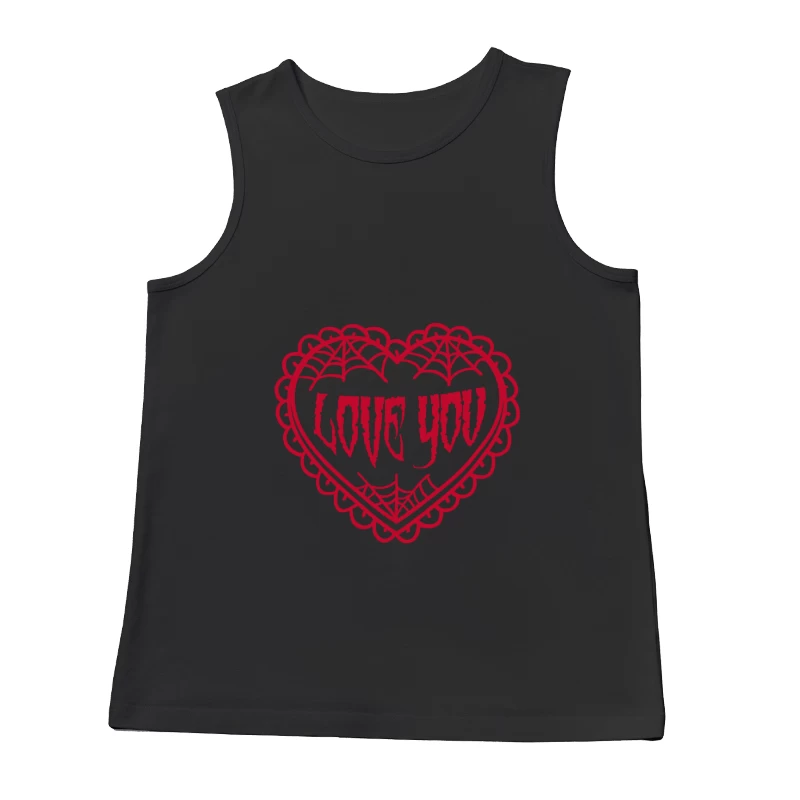 Gothic Herz Liebesbotschaft Herren Tanktops