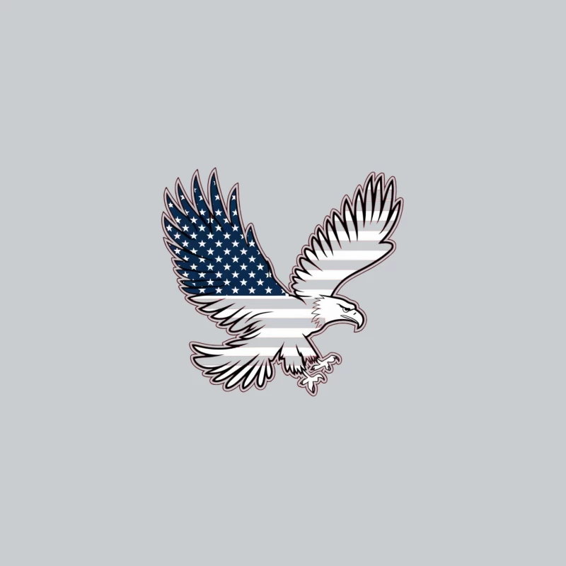 Patriotic American Eagle Flag Symbol Illustration Baseball Cap