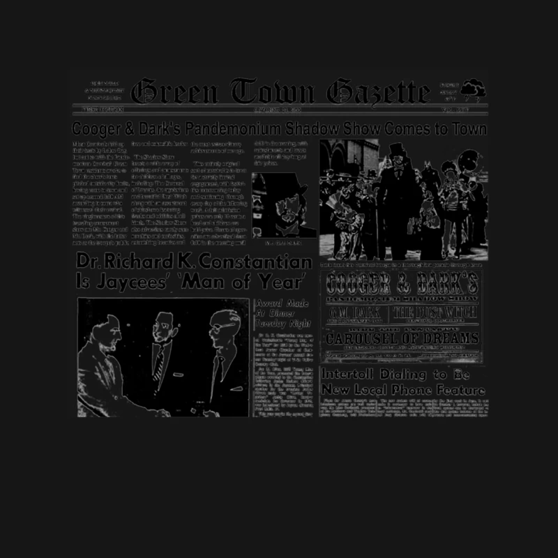 Something Wicked This Way Comes Newspaper Mouse Pad