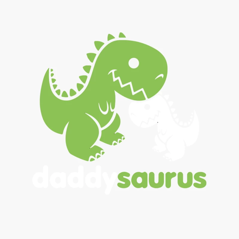 Daddysaurus Dinosaur Cotton Tote Bag