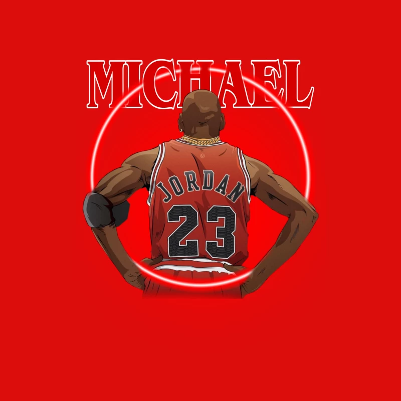 Michael Jordan Basketball Animation Male Tank Top