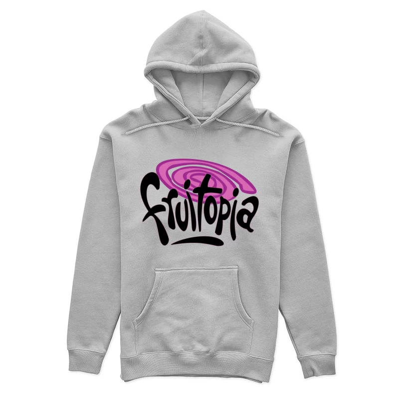 Fruitopia Vintage Beverage Brand Logo with Purple Swirl Design Female Pullover Hoodie