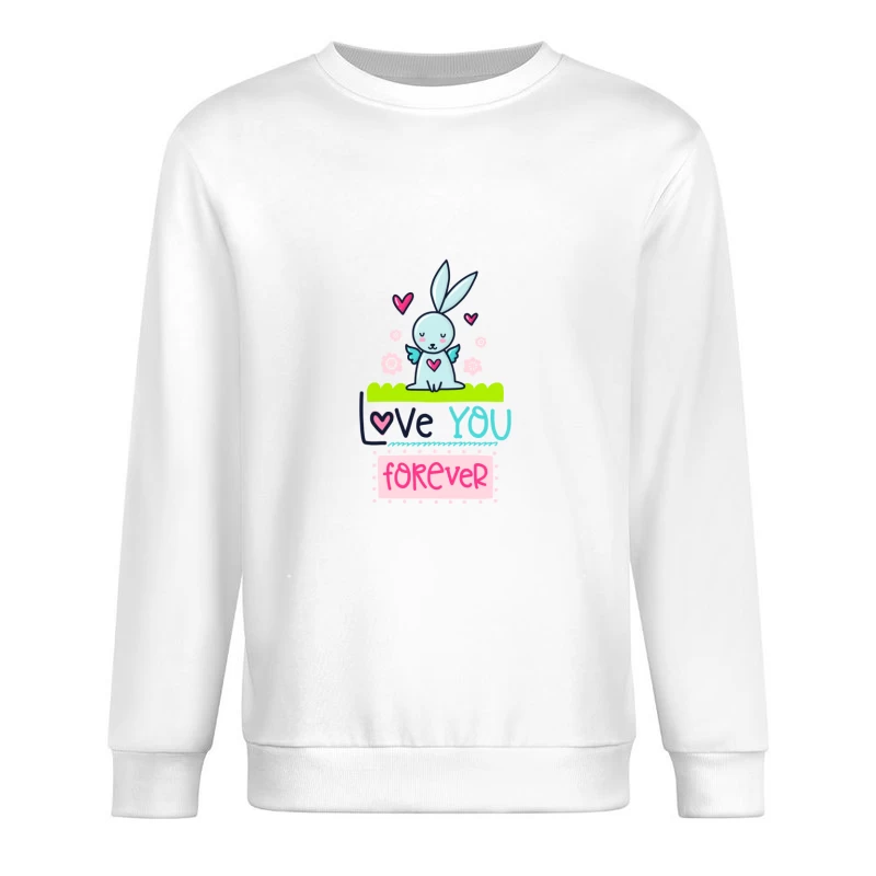 Lapin mignon avec message d'amour Homme Sweat-shirt à enfiler