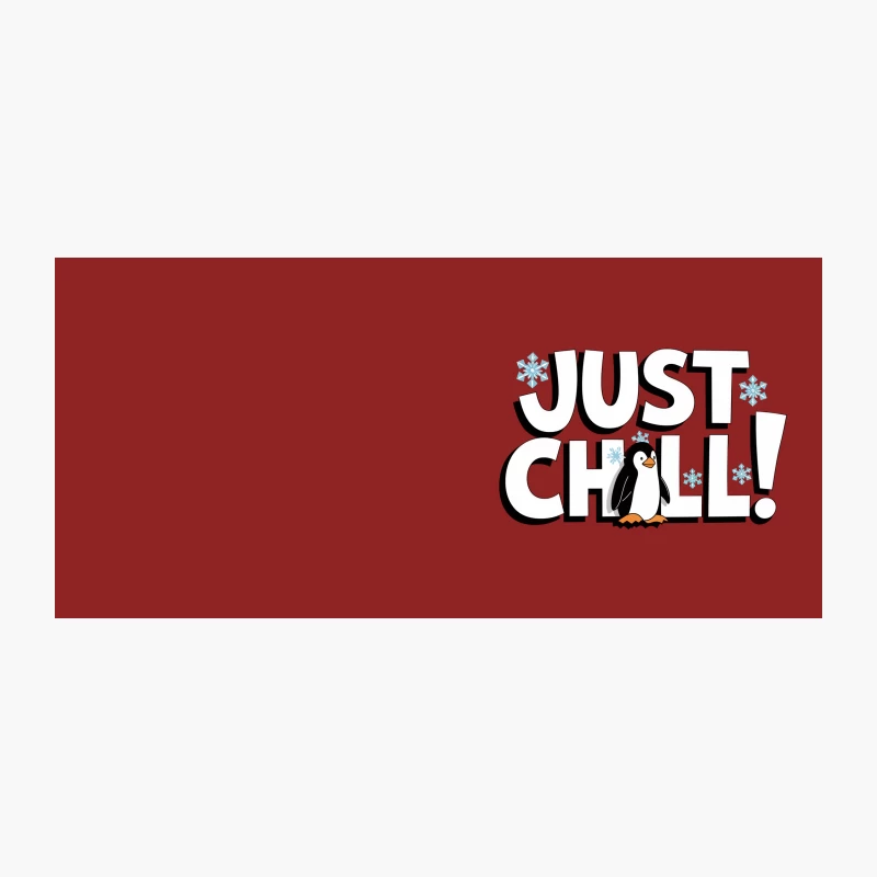 Chilly Penguin's Cool Winter Typography Coffee Mug