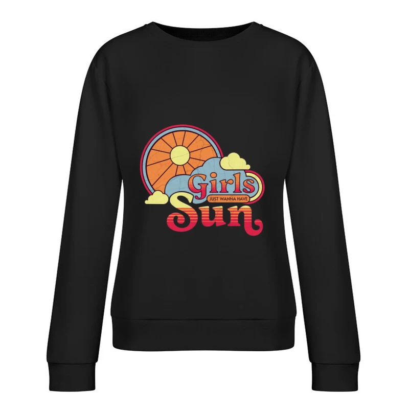 Sommersonnenschein Design Damen Pullover Sweatshirt