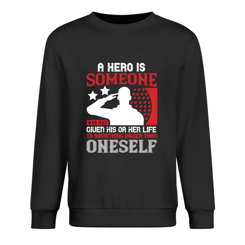 Citoyen engagé, sacrifice, bravoure Homme Sweat-shirt à enfiler