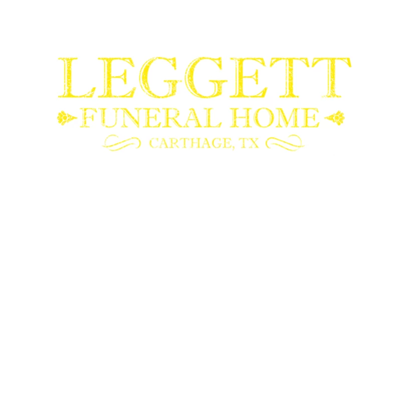 Leggett Funeral Home from the movie BERNIE, distressed Tapestry