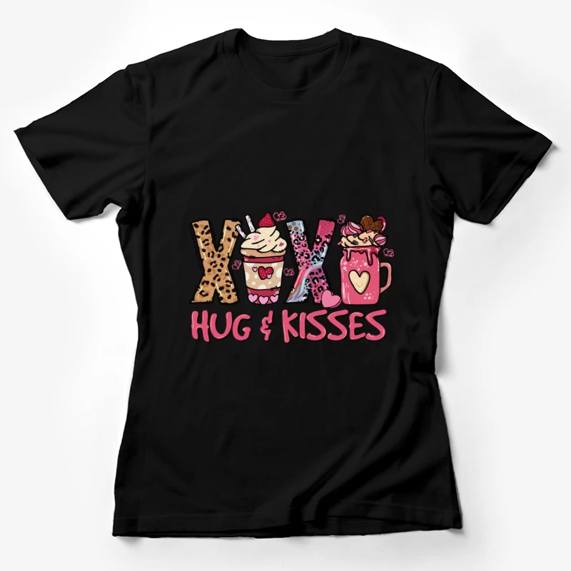 Design mit Umarmungen und Küssen Damen T-Shirt