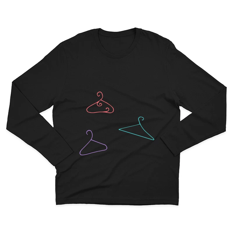 Cintres Artistiques Colorés Homme Manches Longues T-Shirt