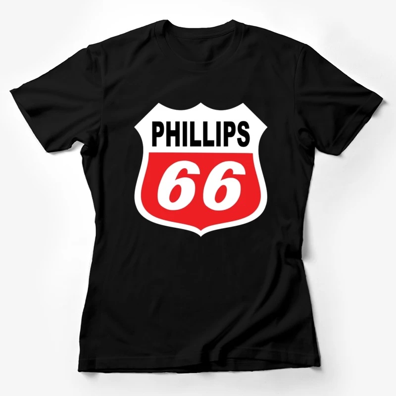 Phillips 66 Classic Shield Logo Design Female T-Shirt