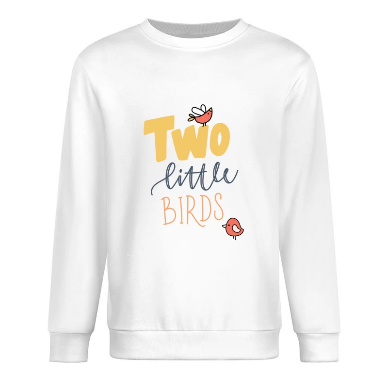 Deux petits oiseaux colorés Homme Sweat-shirt à enfiler