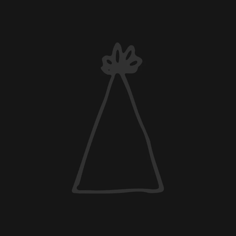 Dessin minimaliste de sapin Femme T-Shirt