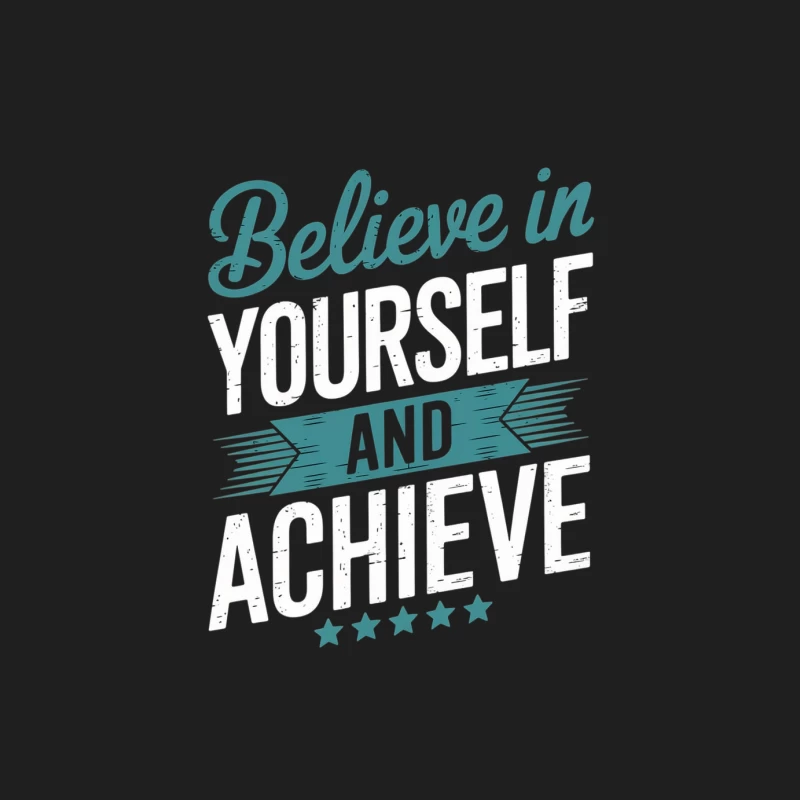 Believe In Yourself Inspirational Typography Design Male Tank Top
