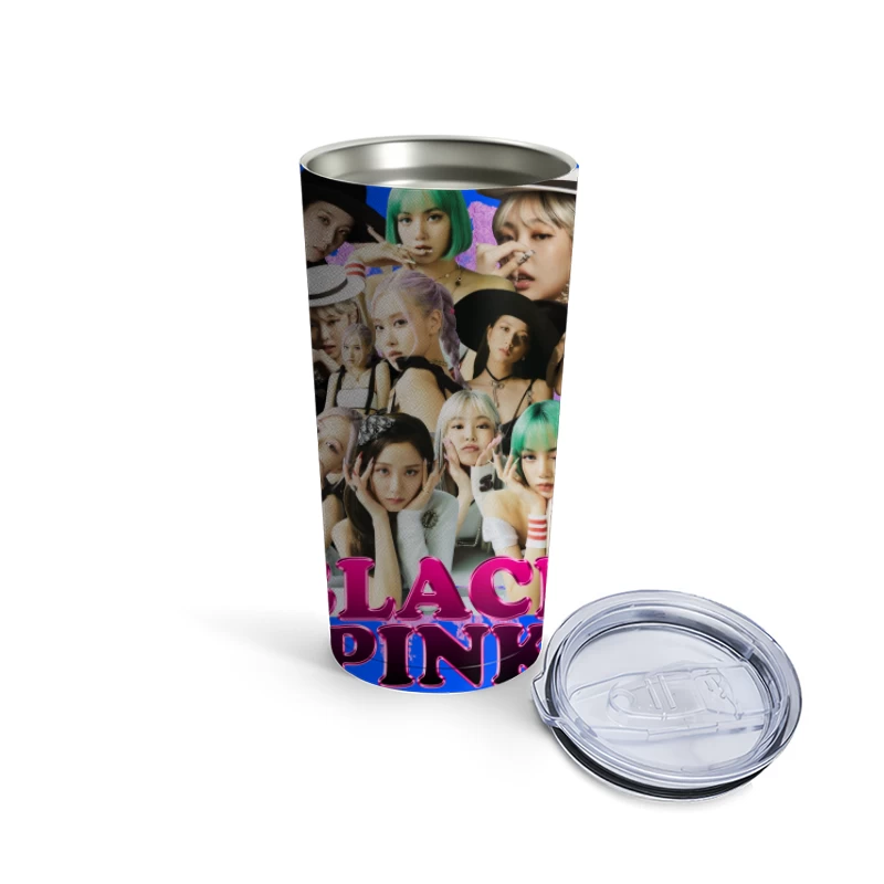 BLACKPINK: K-pop Girl Group Fashion Poster Travel Mug