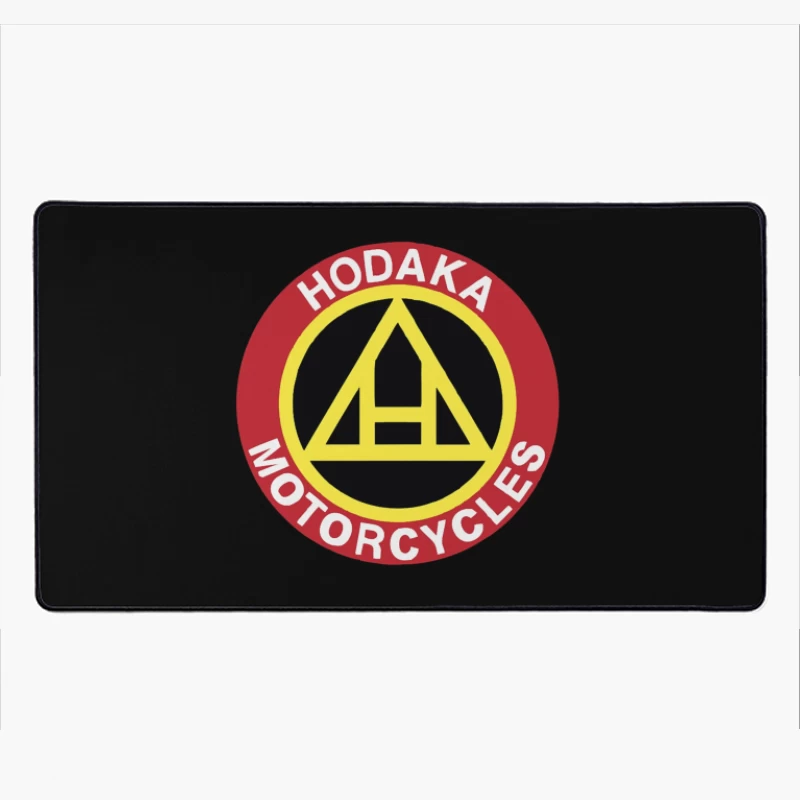 Vintage Hodaka Motorcycles Logo Design Desk Mat