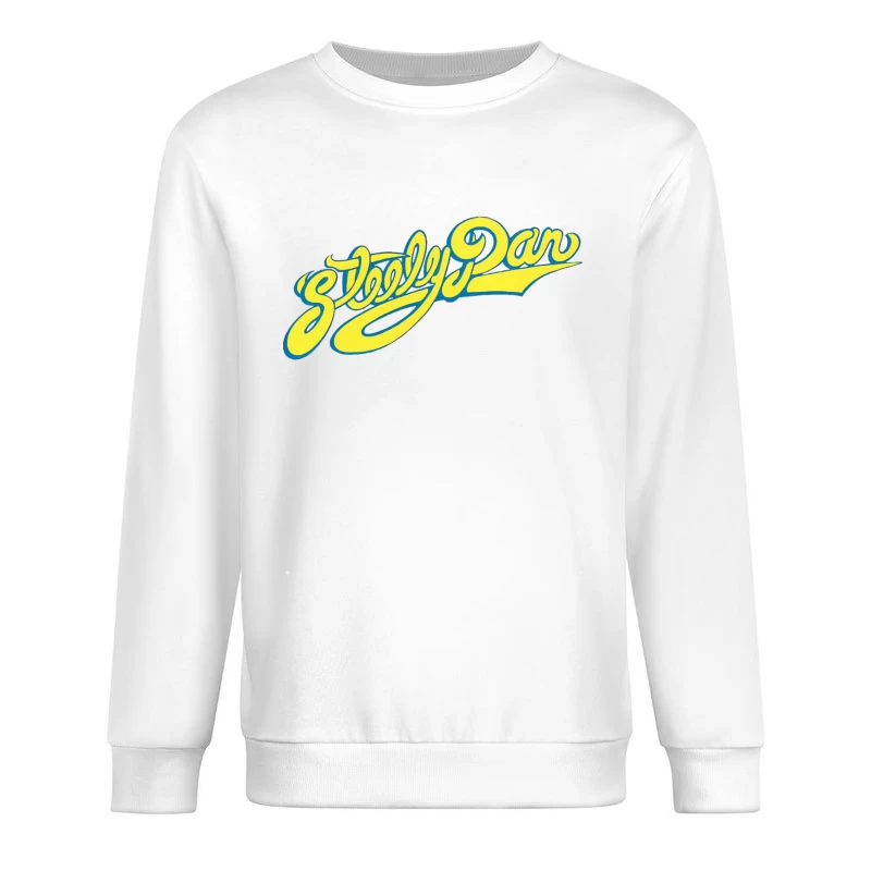 Steely Dan Classic Yellow Cursive Band Logo Male Pullover Sweatshirt