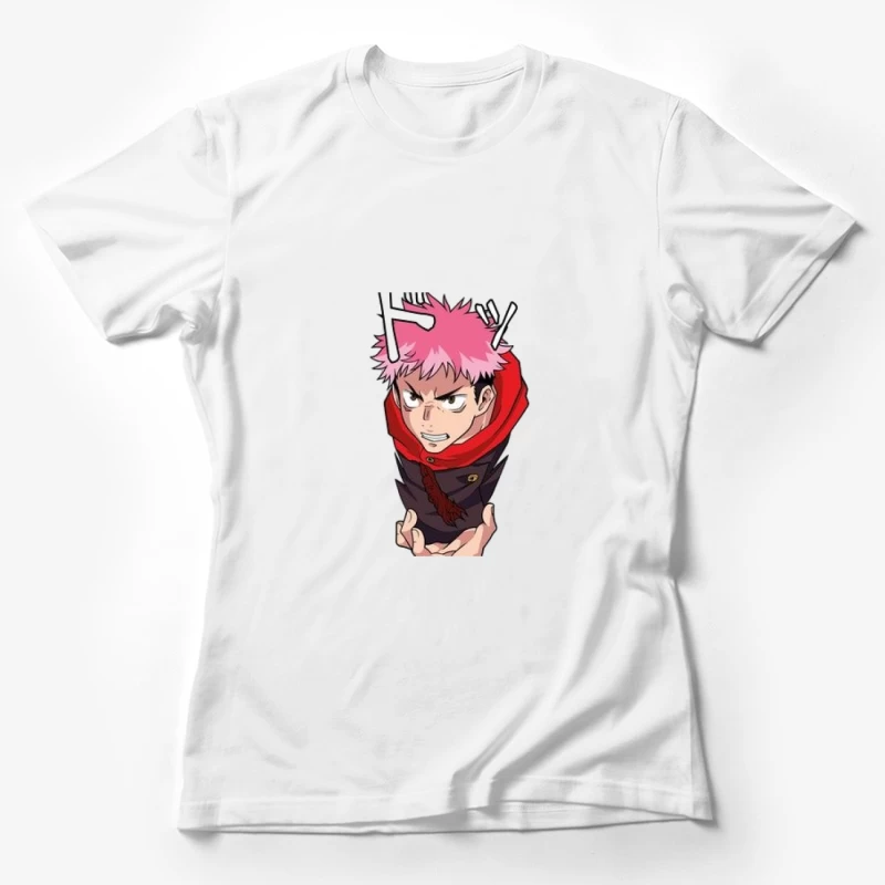 Anime-Charakter mit rosa Haaren Damen T-Shirt