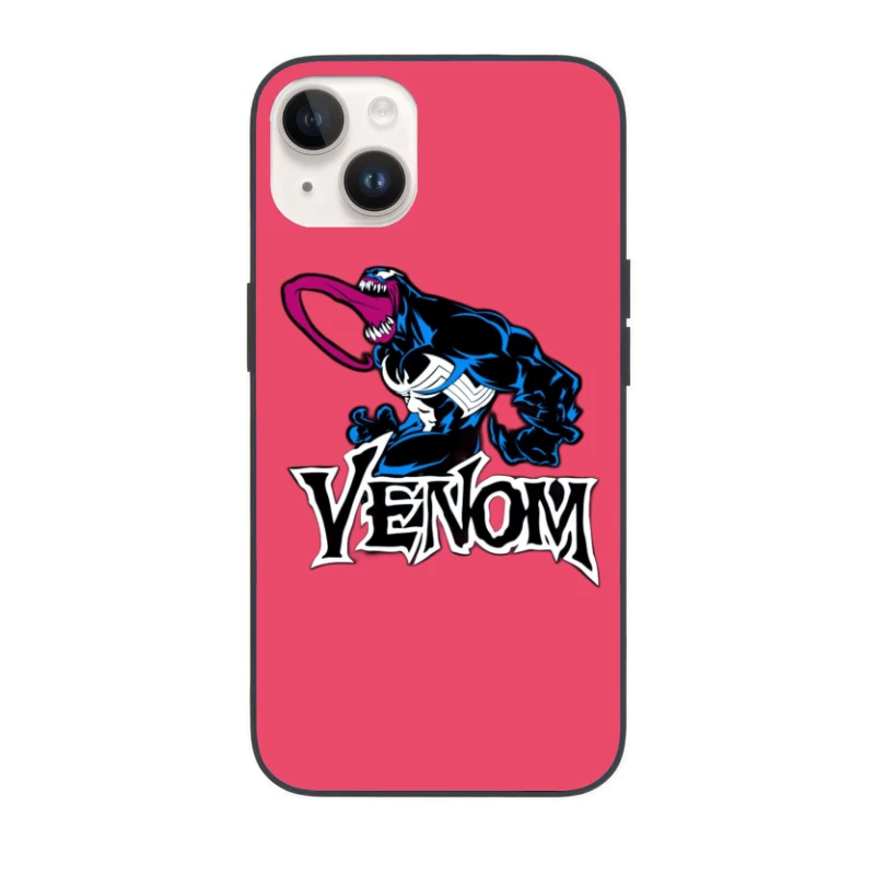 Venom Comic Character Illustration iPhone Case