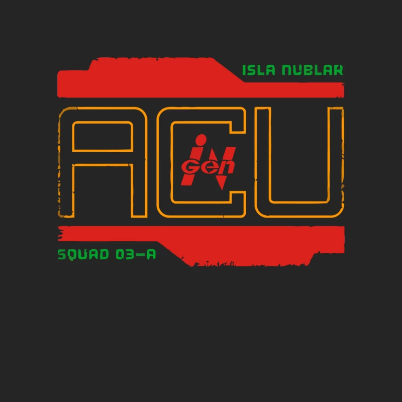ACU Squad 03-A Logo from Isla Nublar Male Pullover Sweatshirt