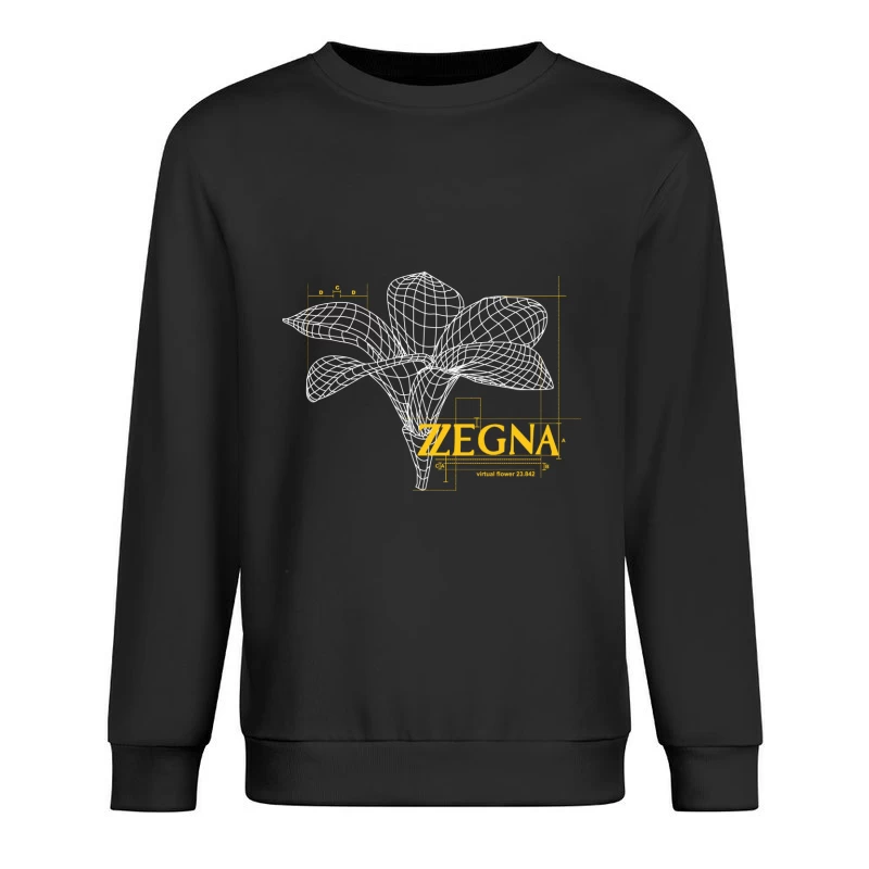 Zegna Virtuelle Blume Design Herren Pullover Sweatshirt