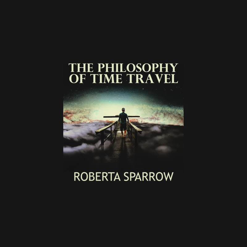 Ethereal Time Travel Philosophy: A Sci-Fi Book Cover Desk Mat