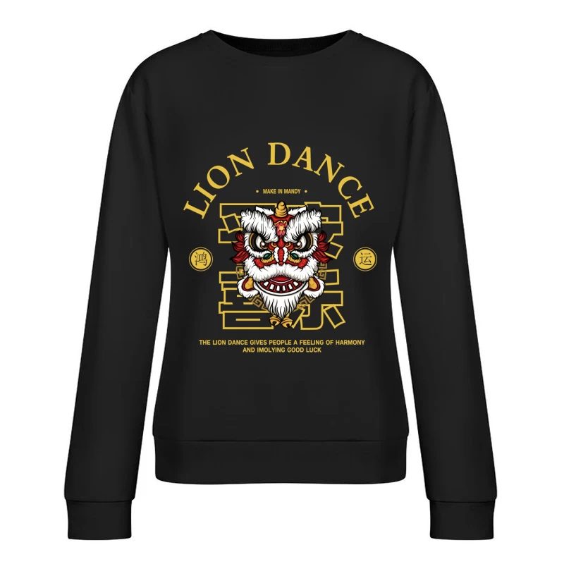 Löwentanz für Harmonie und Glück Damen Pullover Sweatshirt