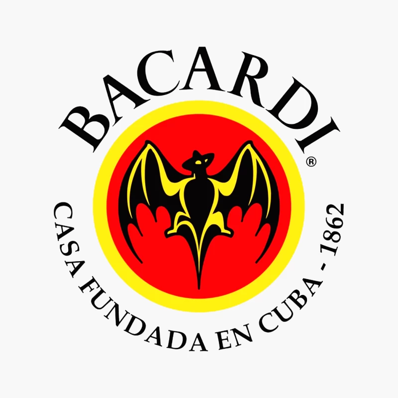 Bacardi Rum's Historic Cuban Bat Logo Cotton Tote Bag