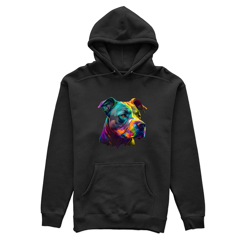 Bunte Hundekunst Damen Pullover Hoodie