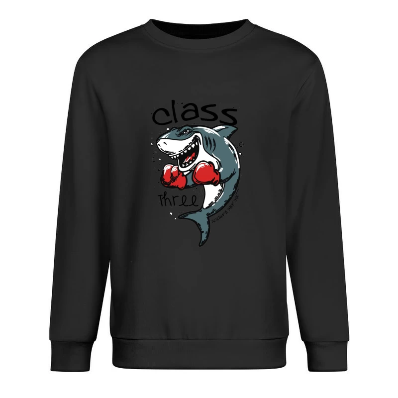 Boxender Hai Comic-Illustration Herren Pullover Sweatshirt