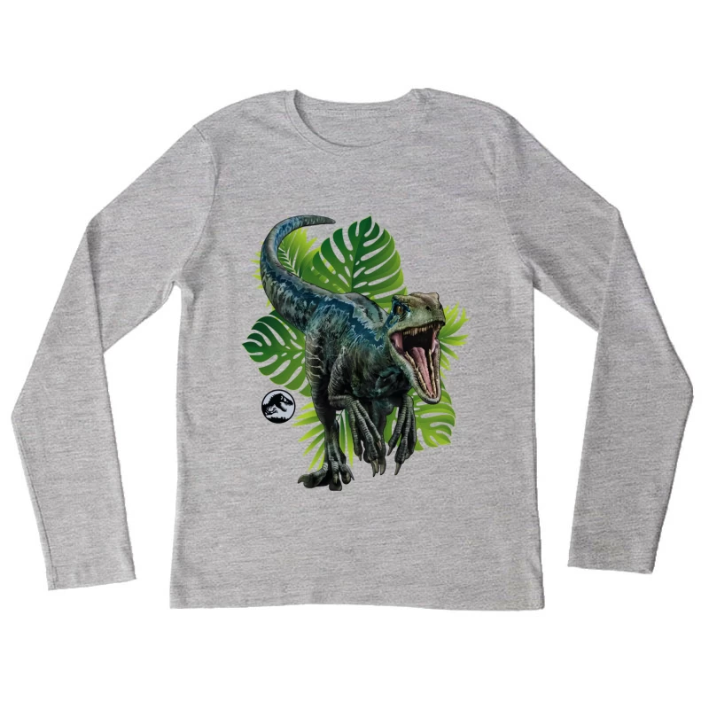 Hyperrealistic Velociraptor in the Wild Female Long Sleeve T-Shirt