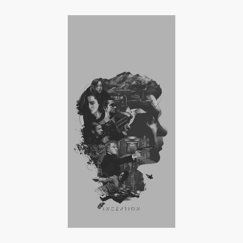 Layered Dreams: Inception's Mind-Bending Collage iPhone Case