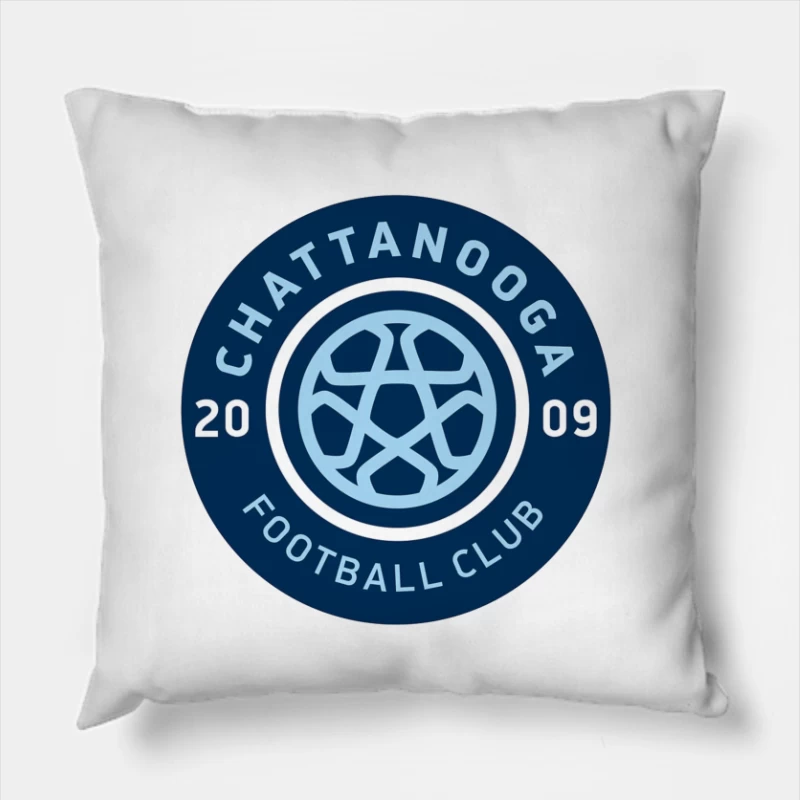 Chattanooga Football Club Official Logo - Est. 2009 Throw Pillow