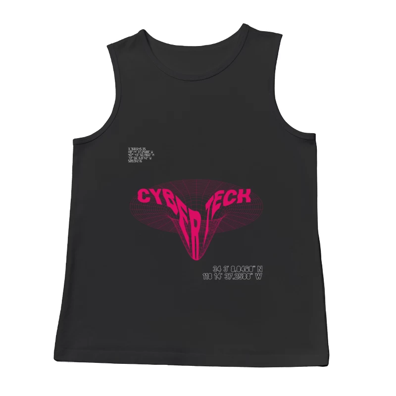 Cyber Tech 3D Gitter Illustration Herren Tanktops